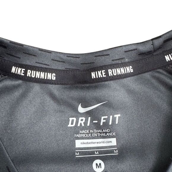 Nike Dri-Fit Men's Runnning Activewear T Shirt in Grey Size Medium - Picture 4 of 5